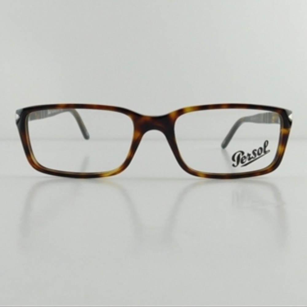 Persol PO 2965-V 24 Tortoise Brown Acetate Full-Frame Eyeglasses 53mm Italy